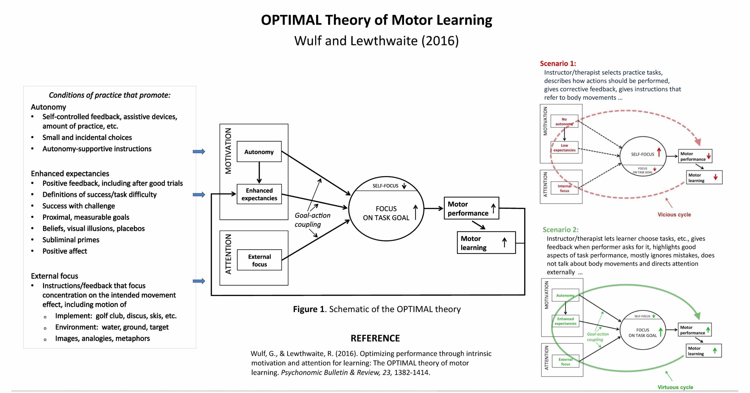 Optimizing performance through intrinsic motivation and attention for  learning: The OPTIMAL theory of motor learning