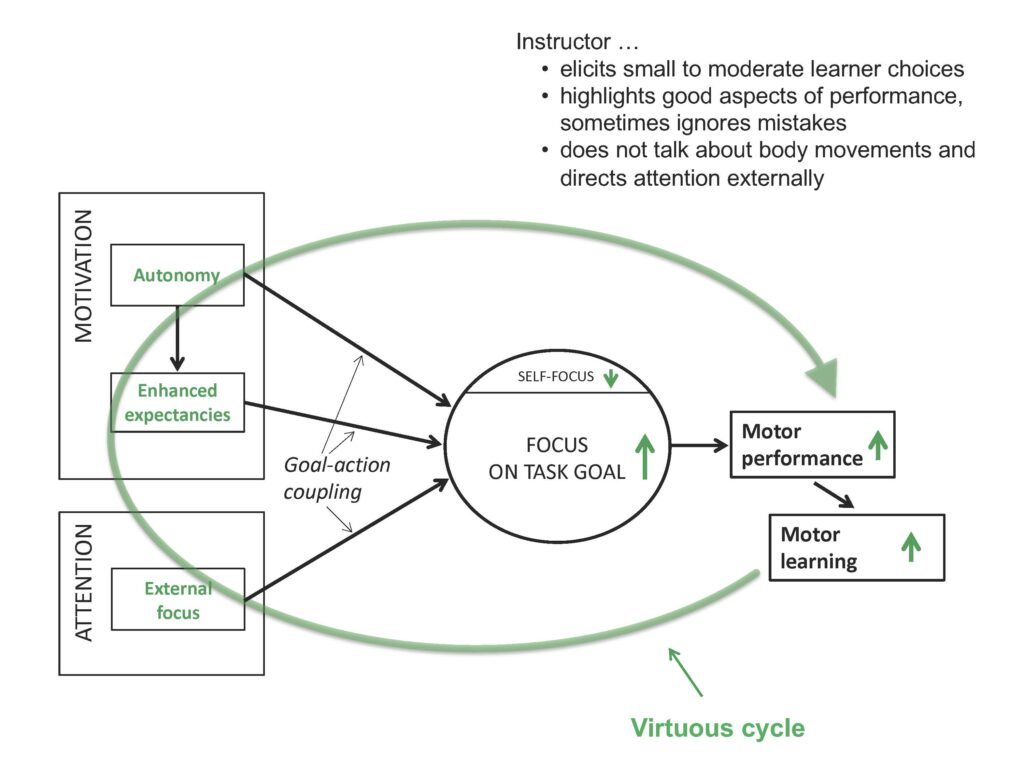 Optimizing performance through intrinsic motivation and attention for  learning: The OPTIMAL theory of motor learning